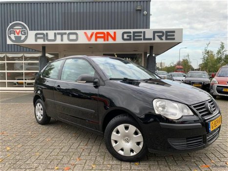 Volkswagen Polo - 1.2 2008*Zwart*Airco*Elek.pak*Nieuwe APK - 1