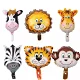Folie ballon ** Set van 6 dieren koppen ** Tijdelijk uitverkocht - 0 - Thumbnail