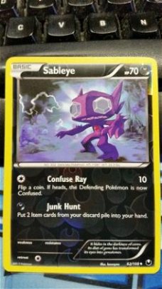 Sableye 62/108 (reverse) BW Dark Explorers nearmint