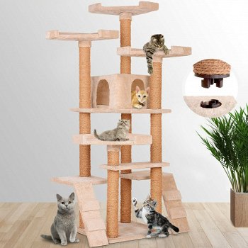 kattentoren kattenkrabpaal kattenpaal nieuw gratis levering - 2