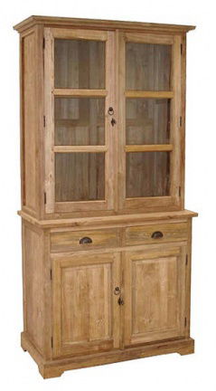 Buffetkast Rekken teak onbehandeld 100 x 50/40 x 220cm - nr. 1