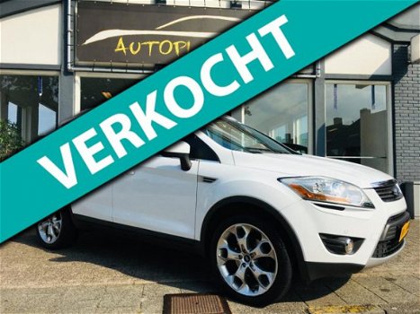 Ford Kuga - 2.5 20V Titanium 200 PK CRUISE/ LEER/ NAVI/ AUTOMAAT/ CLIMATE/ ZEER MOOI/ NIEUWE APK - 1