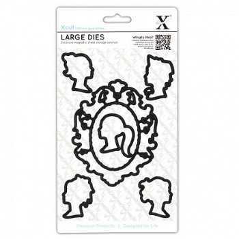 Xcut Decorative Dies (6pcs) - Cameos (Large) XCU503054 - 1