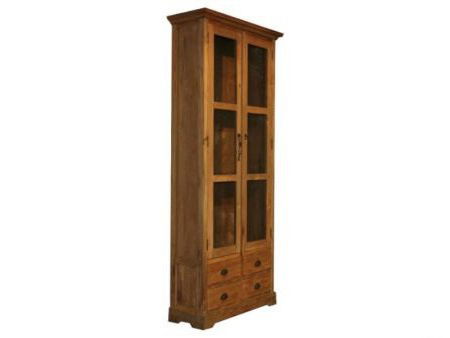 Winkelkast Joure teak onbehandeld 80 x 30 x 220cm - nr. 1