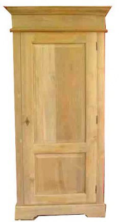 Kabinets kast Wierden teak onbehandeld 90 x 50 x 220cm - nr. 1