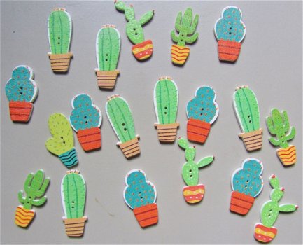 CACTUS - KNOOPJES - 10 STUKS 1 EURO - 1