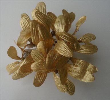 BLOEM GOUD DECORATIE 13 CM NIEUW - 1