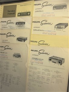 SERVICE DOCUMENTATIE PHILIPS AUTORADIO - Diverse typen zie lijst (D215)