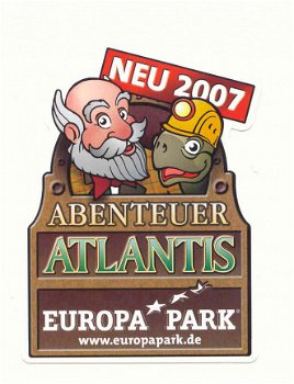 Y004 Europa Park 2007 / Atlantis / Sticker Duitsland - 1