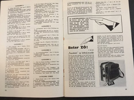 Antiek BANDOPNAME recorders magazine boekje 1962 (D274) - 3