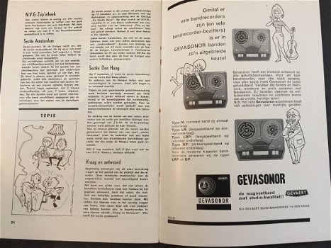 Antiek BANDOPNAME recorders magazine boekje 1962 (D274) - 5