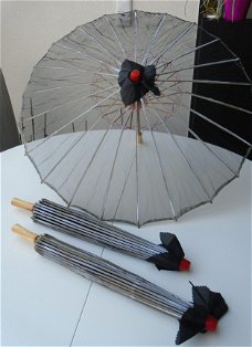 PARASOL OOSTERS VOILE GRIJS Nieuw