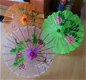 PARASOL OOSTERS VOILE 3 stuks oranje, paars en groen - 1 - Thumbnail