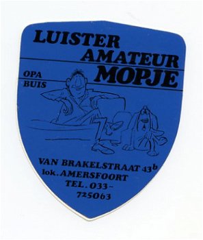 Y013 Amersfoort Mopje / Sticker / Luister amateur Mopje - 1