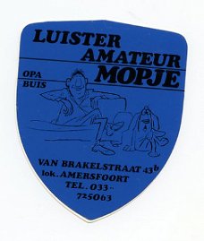 Y013 Amersfoort Mopje / Sticker / Luister amateur Mopje