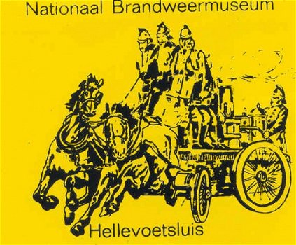 Y017 Brandweer museum Hellevoetsluis Sticker Feuerwehr - 1