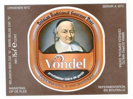 Y020 Vondel Bier etiket - 1