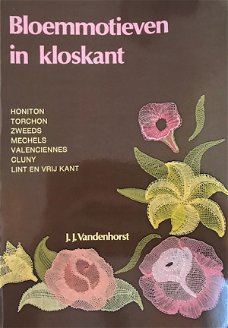 Bloemmotieven in kloskant, J.J.Vandenhorst (kantklossen)
