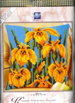 VERVACO BORDUURPAKKET (KUSSEN) GELE BLOEMEN - nr. 1