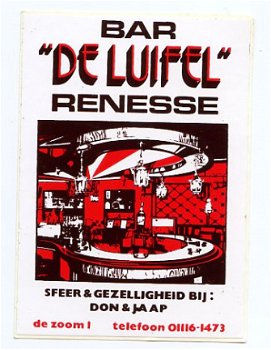 Y026 Renesse Bar De Luifel / Sticker - 1