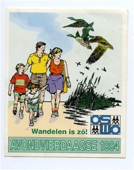 Y032 Avondvierdaagse 1994 / Sticker. - 1