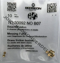 Bergeon bouchons = B 07 = Messing = 10 stuks = 30963