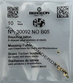 = Bergeon bouchons = B 05 = Messing= 30962 - 0