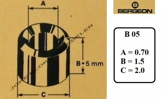 = Bergeon bouchons = B 05 = Messing= 30962 - 1