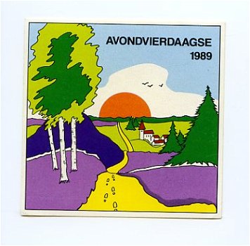 Y047 Avondvierdaagse 1989 / Sticker - 1