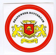 Y051 Brandweer Rotterdam 1940 1990 / Sticker Feuerwehr