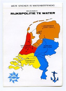 Y058 Rijkspolitie te Water / Sticker - 1