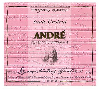 Y068 Handel Componist Wijn etiket 1999 / Wine Label - 1