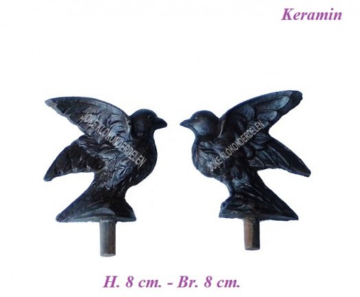 === 2 Klokkast / kuif ornament = gebruikt === 41111 - nr. 1