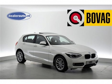 BMW 1-serie - 118d aut. Sport LEDER NAVI SCHUIFDAK BREEDBEELD NAVI PRO - 1