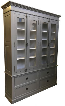 Buffetkast Zeist grijs - licht grijs 180 x 40 x 230cm espagnoletsluiting - nr. 1