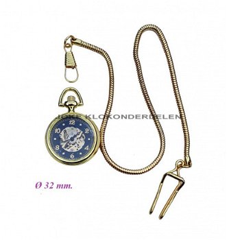 = Zakhorloge met ketting = mechanisch = 38462 - 0