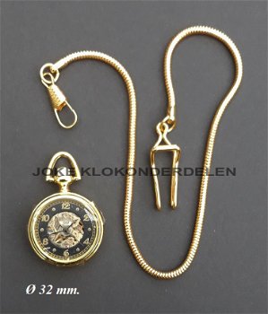 = Zakhorloge met ketting = mechanisch = 38462 - 1