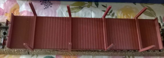 OS.KAR 4012.1 - Platte wagen met lading buizen - Afbeelding 2