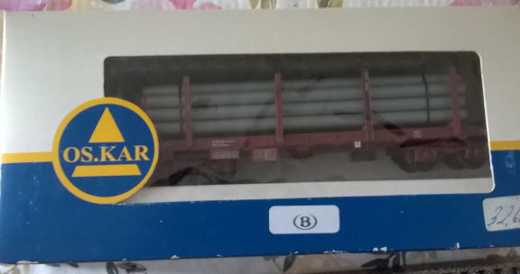 OS.KAR 4012.1 - Platte wagen met lading buizen - Afbeelding 4