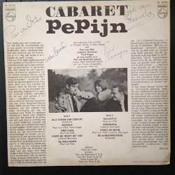 Cabaret Pepijn - MONO LP - GESIGNEERD door Paul van Vliet, Liselore Gerritsen, Ferd Hugas en Rob van