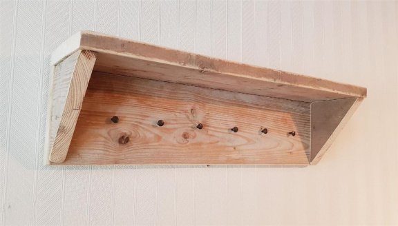 Verschillende modellen kapstok van gebruikt steigerhout, 80cm - 3