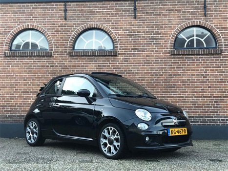 Fiat 500 C - 0.9 TwinAir Rock Sport Cabrio Softtop Leder Xenon - 1