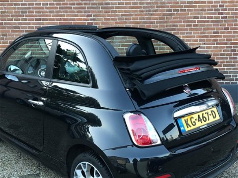 Fiat 500 C - 0.9 TwinAir Rock Sport Cabrio Softtop Leder Xenon - 1