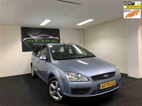 Ford Focus Wagon - 1.6-16V Trend 2007 Blauw AIRCO / APK 2020 / NAP - 1