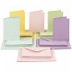 Kaarten met enveloppen pastels 210gr 10,5x15cm 50 sets - 1 - Thumbnail