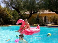 Zonnige vakantie in Zuid Frankrijk, villa 10 p. met zwembad