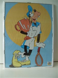 GOOFY POSTER MET WISSELLIJST EN GLASPLAAT NIEUW