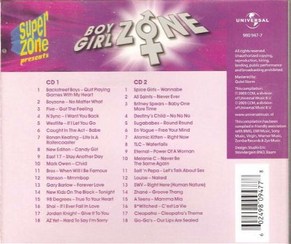 dubbel CD - Super Zone - Boy Girl zone - 2