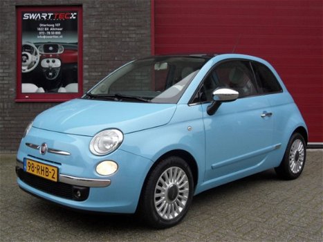 Fiat 500 - 1.2 4cil. Lounge, Airco, Panoramadak, Blue&Me, Aux, USB, Nieuwstaat - 1