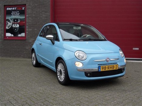 Fiat 500 - 1.2 4cil. Lounge, Airco, Panoramadak, Blue&Me, Aux, USB, Nieuwstaat - 1